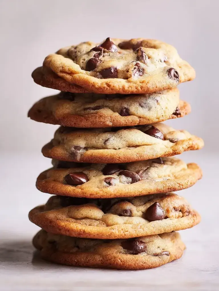 Large Bakery Style Chocolate Chip Cookies with melted chocolate chunks on a baking sheet
