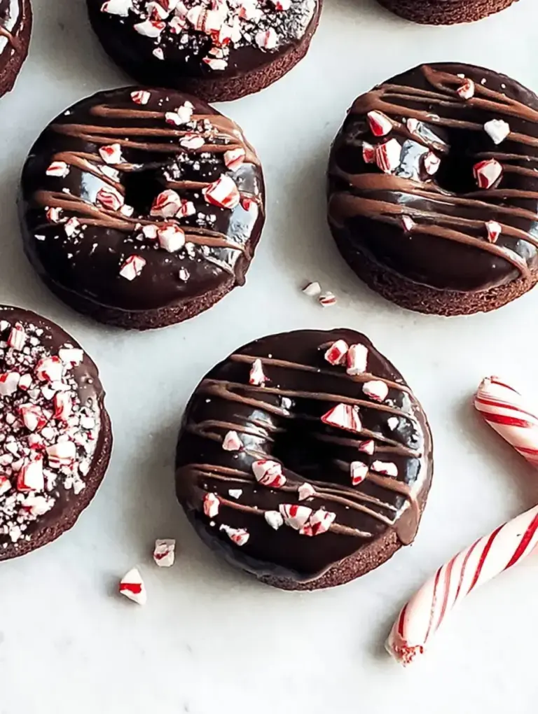 A tray of fudgy healthy peppermint hot cocoa brownies topped with toasted white marshmallows and crushed candy canes.
