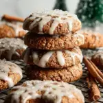 A tray of decorated Vegan Gluten-Free Gingerbread Cookies with white icing.