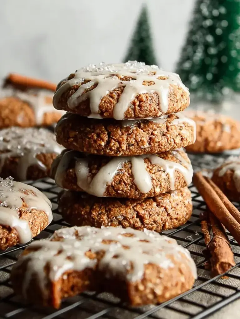 A tray of decorated Vegan Gluten-Free Gingerbread Cookies with white icing.