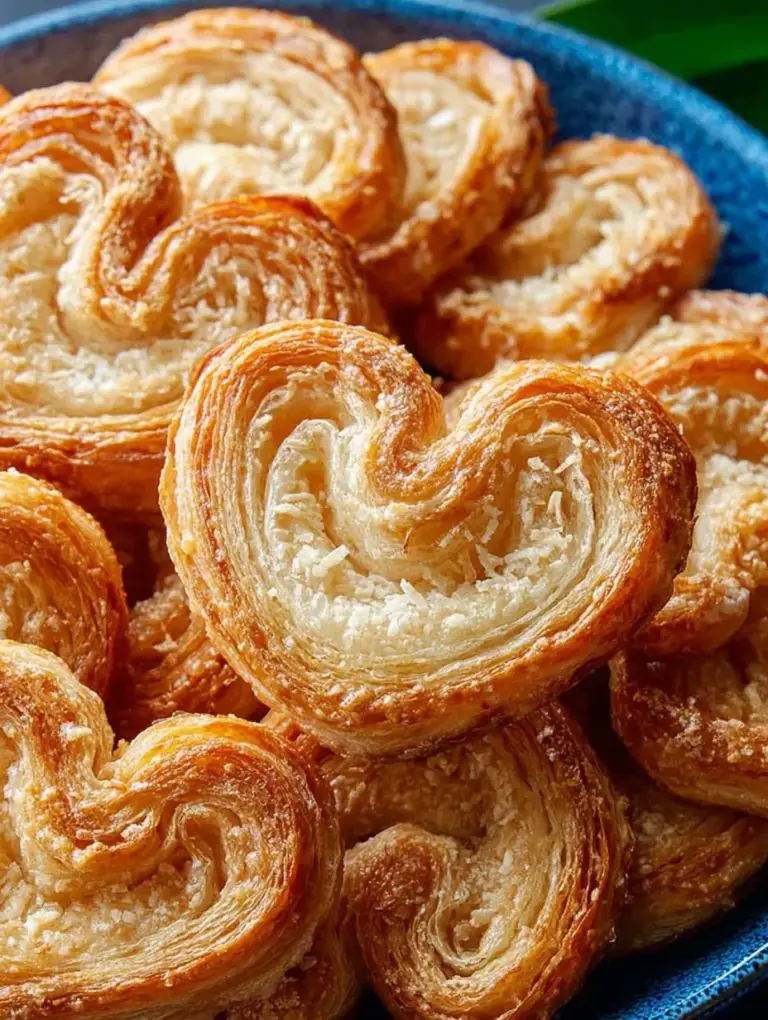 Golden brown and crispy Palmiers Cookies on a cooling rack