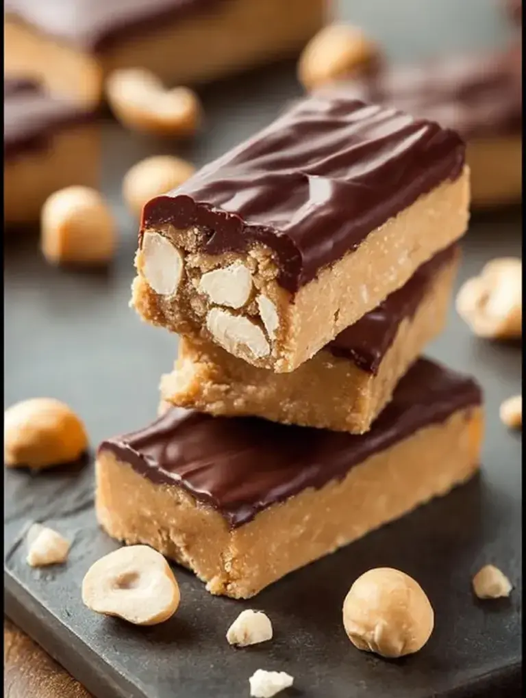 A tray of Homemade Whey Protein Bars sliced into rectangles on parchment paper