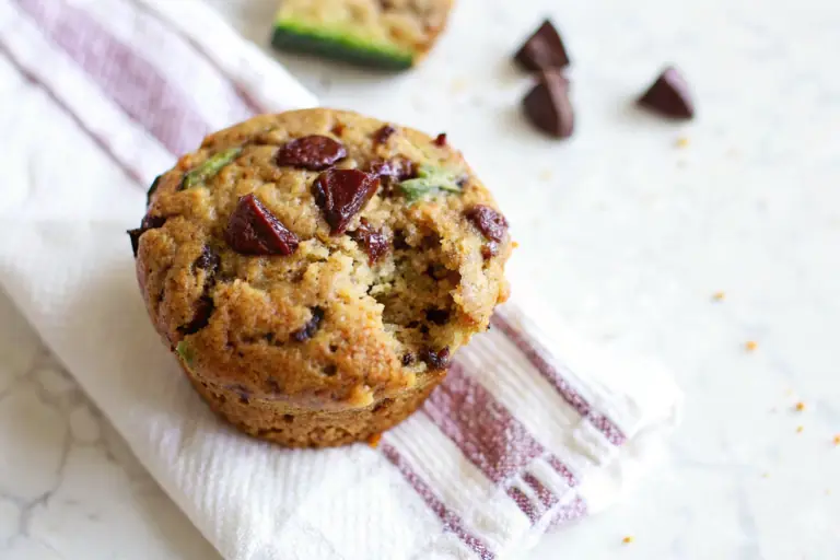 Almond Flour Zucchini Chocolate Muffins image1