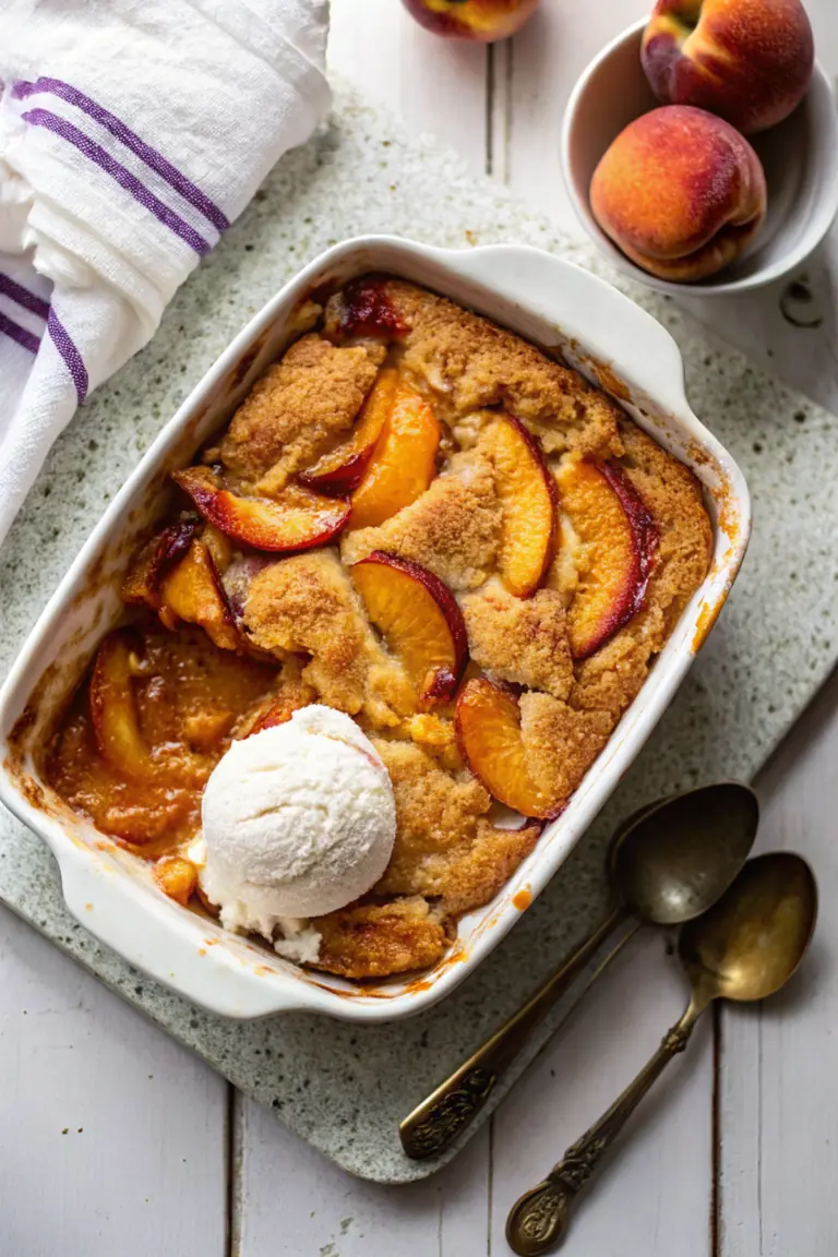Brown Sugar Peach Cobbler Delight image1