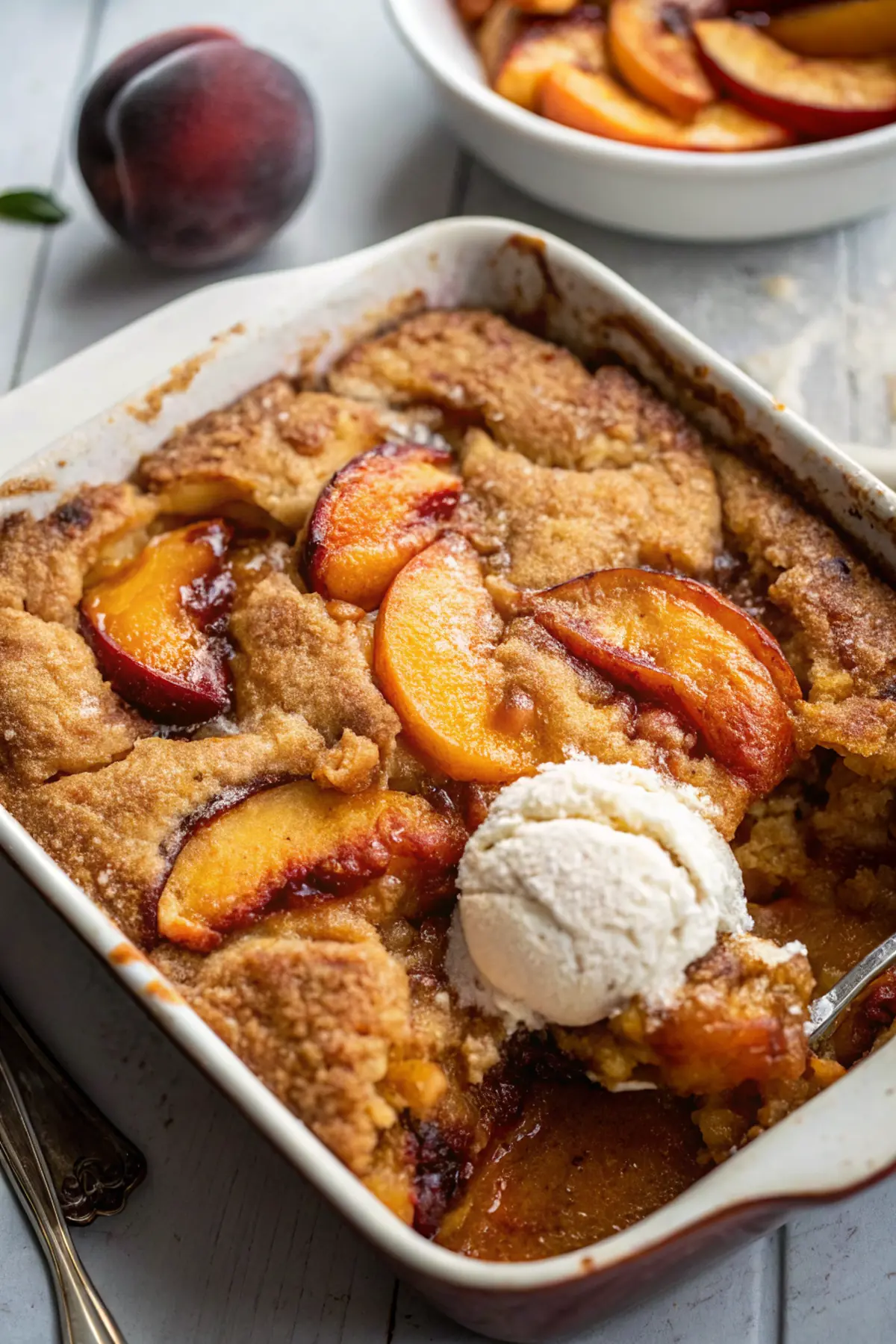 Brown Sugar Peach Cobbler Delight