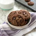 Chewy Dark Chocolate Pudding Cookies image1