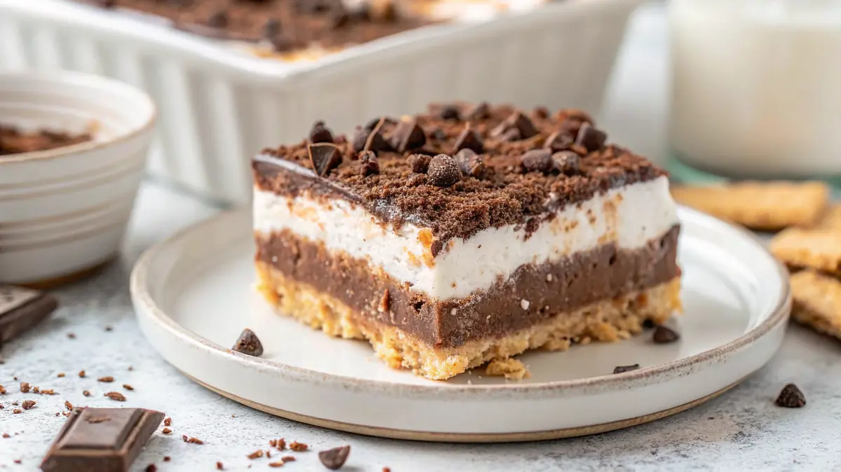 Chocolate Delight Easy No Bake Bars