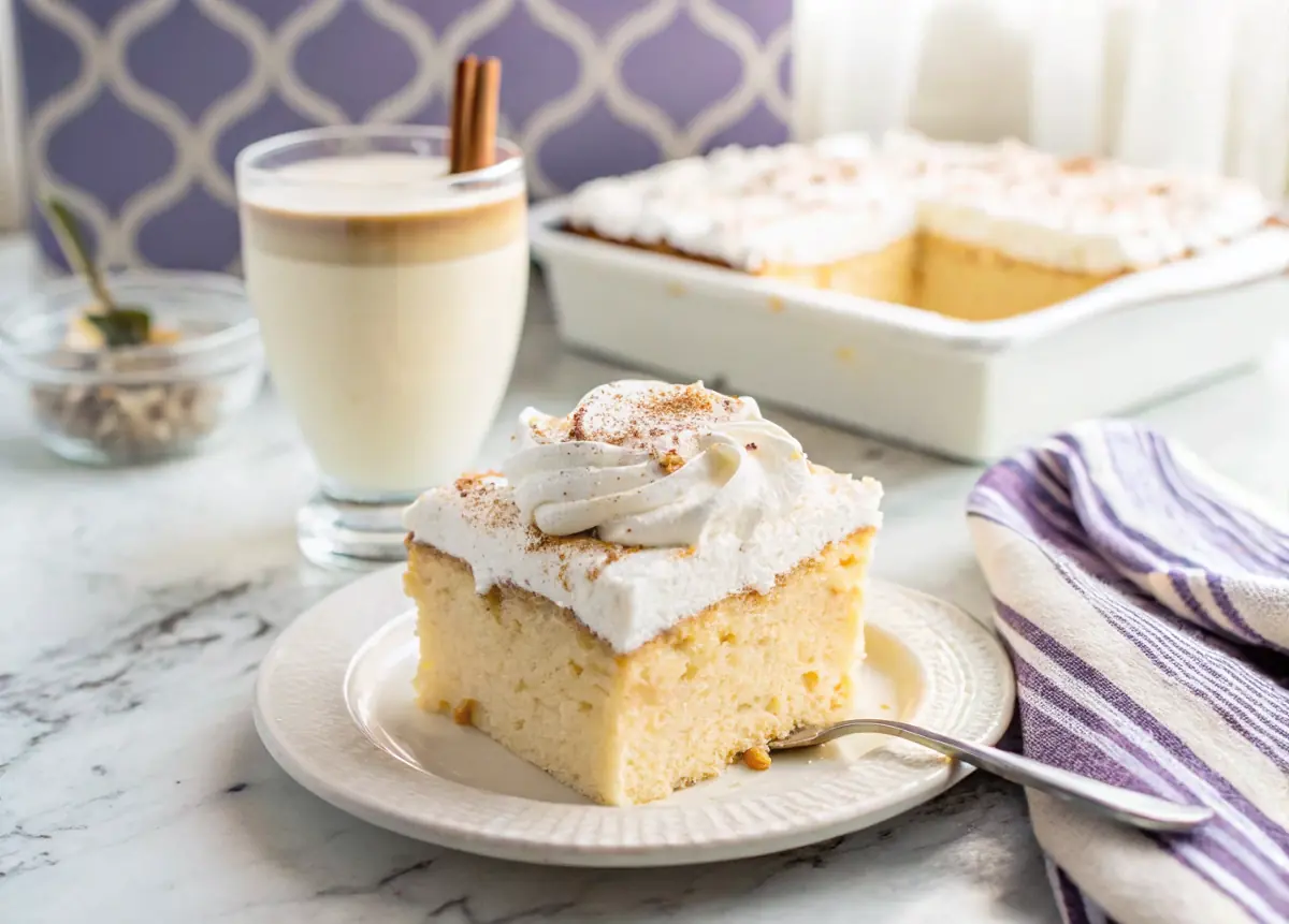 Creamy Coquito Tres Leches Cake image1