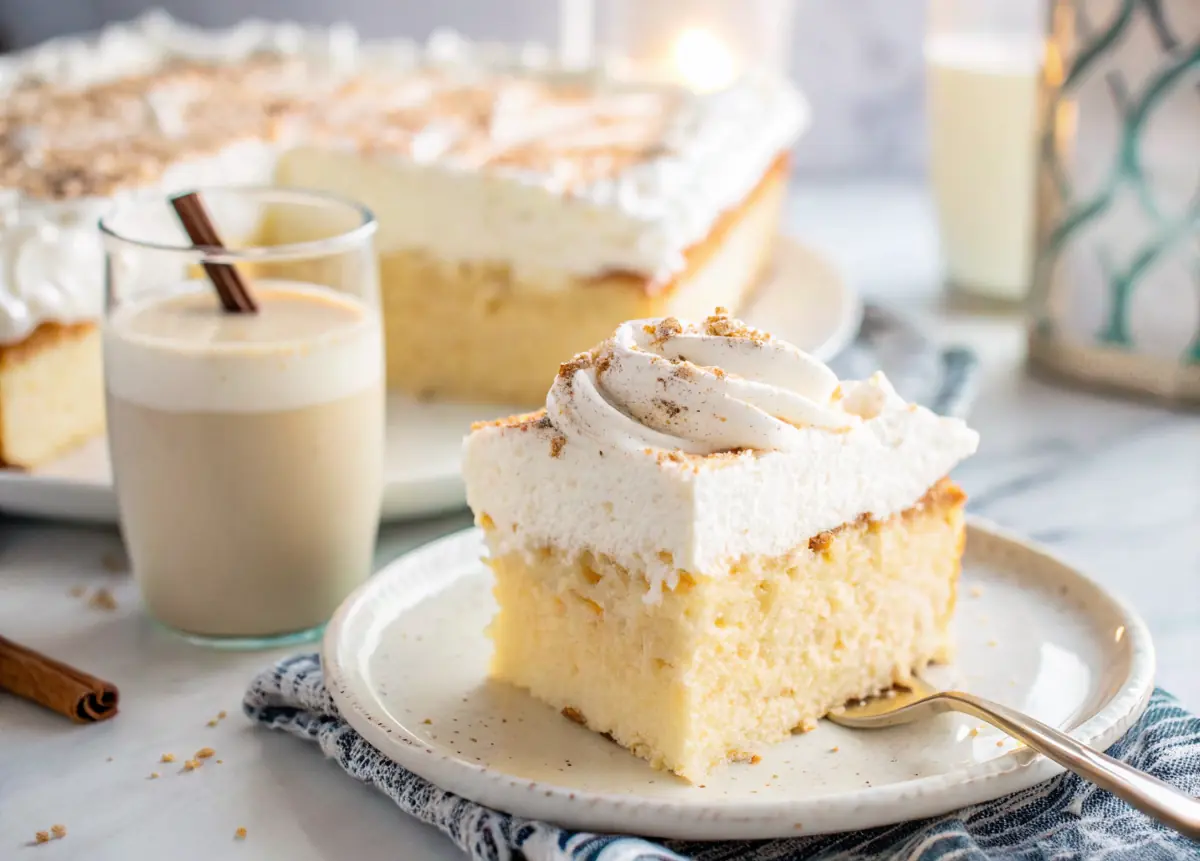 Creamy Coquito Tres Leches Cake
