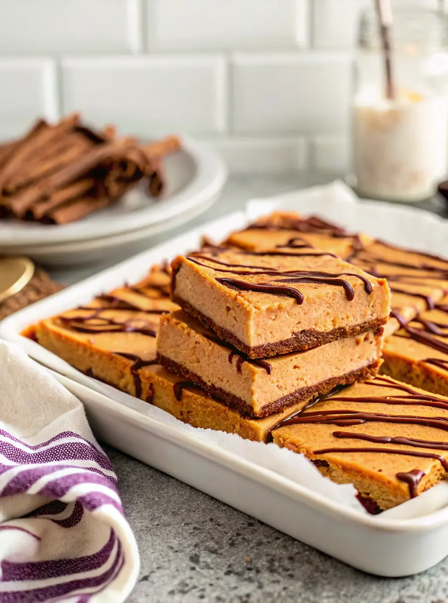 Creamy Pumpkin Cheesecake Bars image1