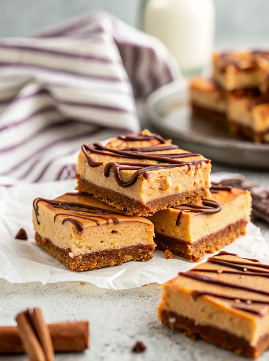 Creamy Pumpkin Cheesecake Bars