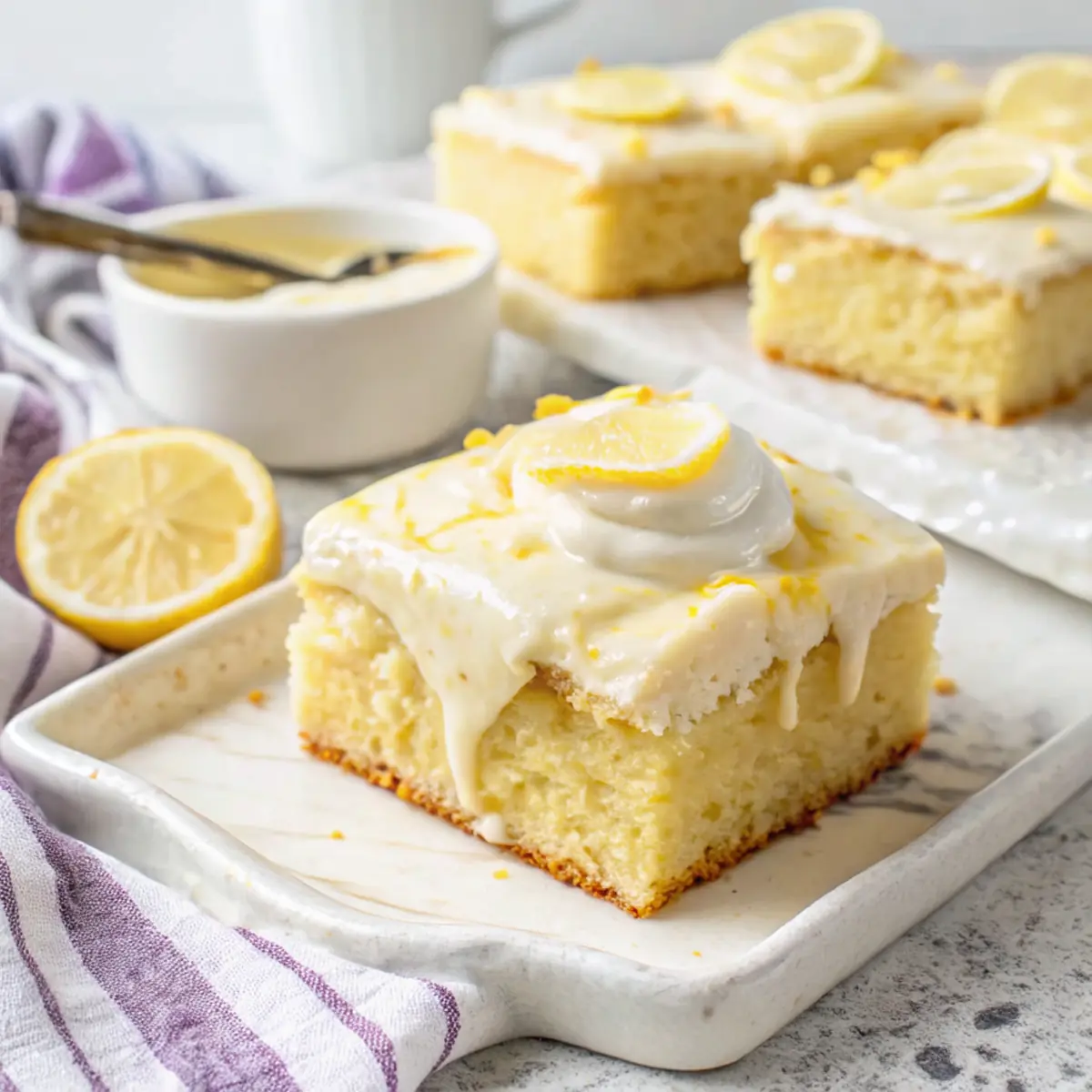 Delish Lemon Poke Cake Recipe image1