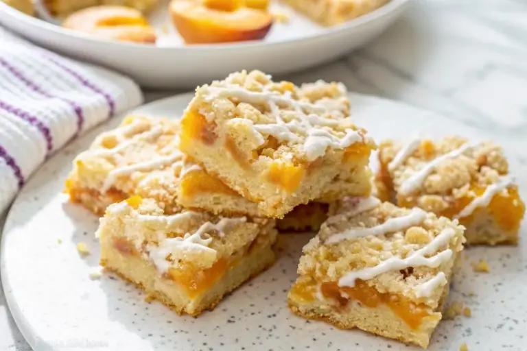 Easy Fresh Peach Crumb Bars image1