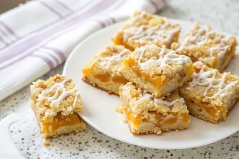 Easy Fresh Peach Crumb Bars image1