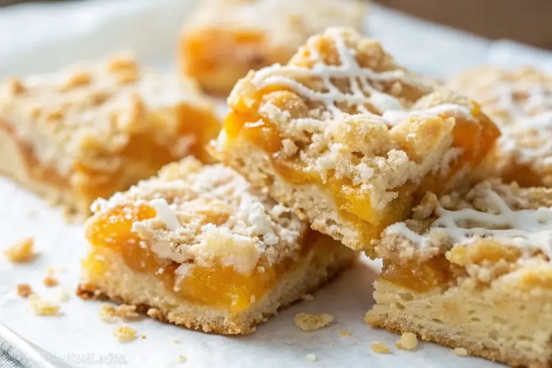 Easy Fresh Peach Crumb Bars