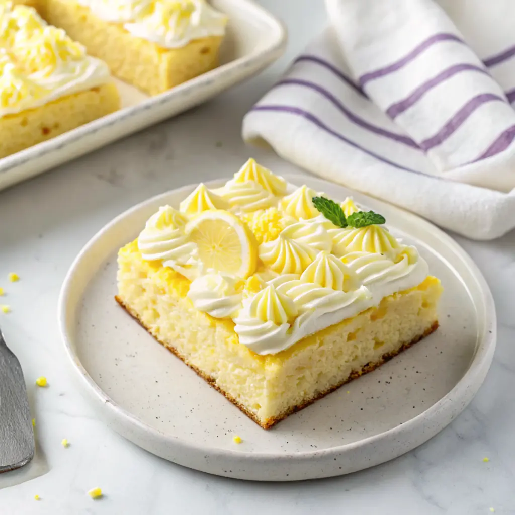 Easy Lemon Sheet Cake recipe