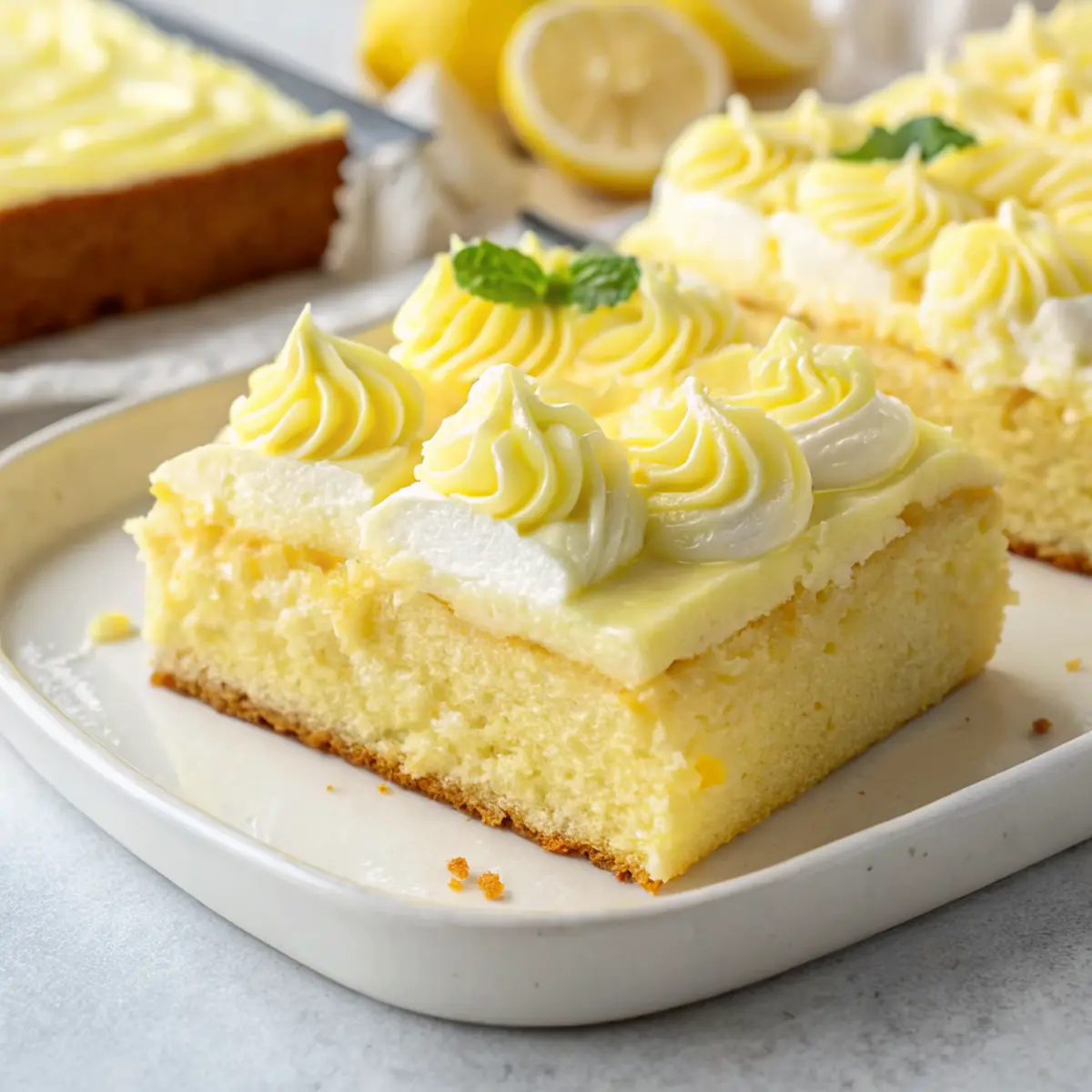 Easy Lemon Sheet Cake Recipe