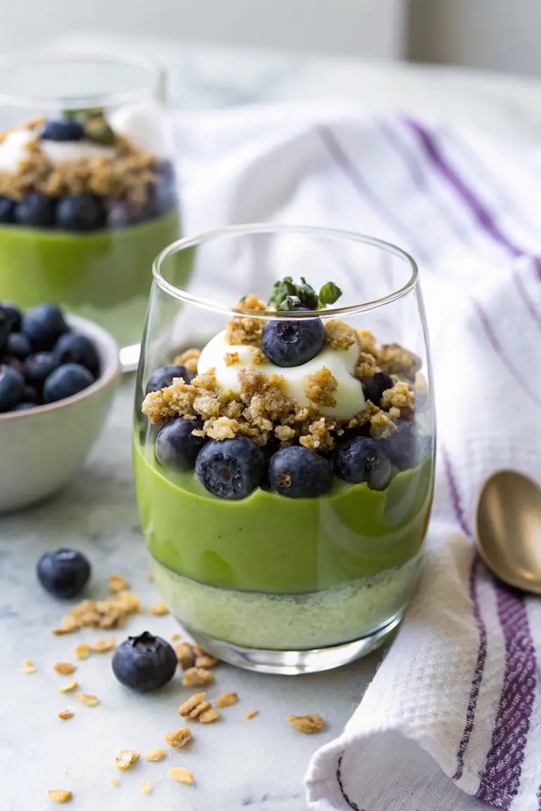 Easy Matcha Pudding Parfait Recipe image1