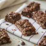 Easy No Bake Chocolate Granola Bars image1