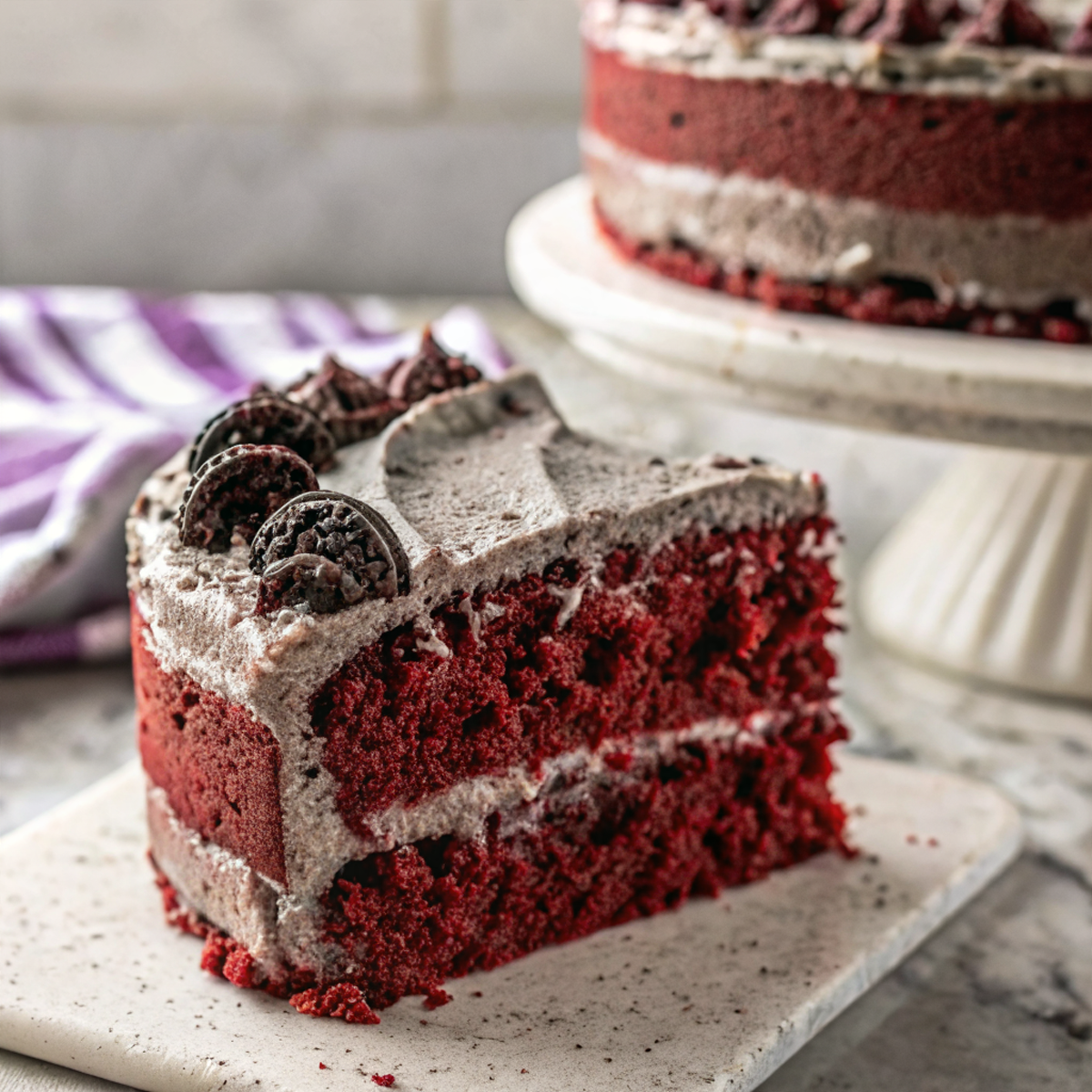 Easy Red Velvet Oreo Cake image1