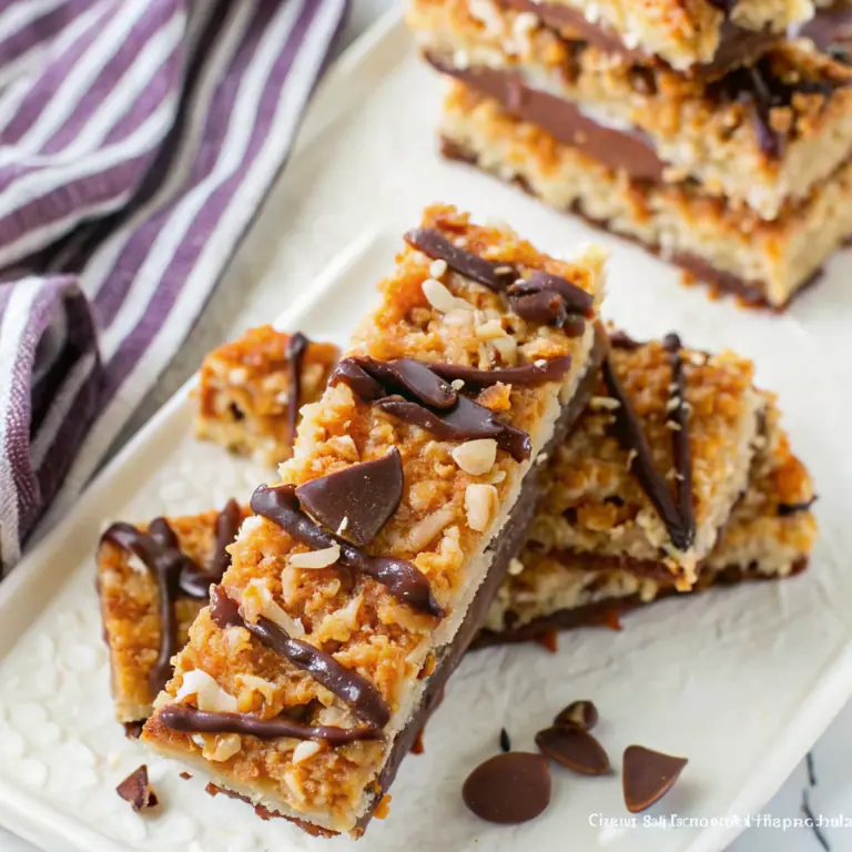 Easy Samoa Cookie Caramel Bars image1