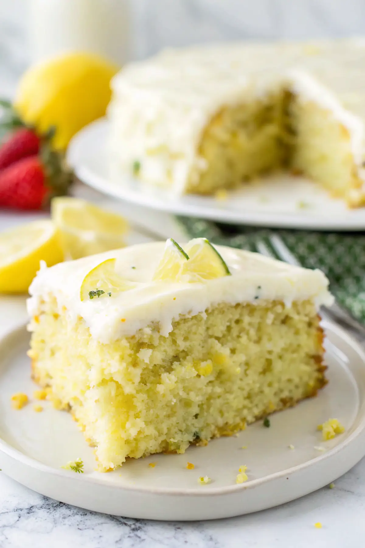 Lemon Zucchini Cake with Cream Cheese Frosting