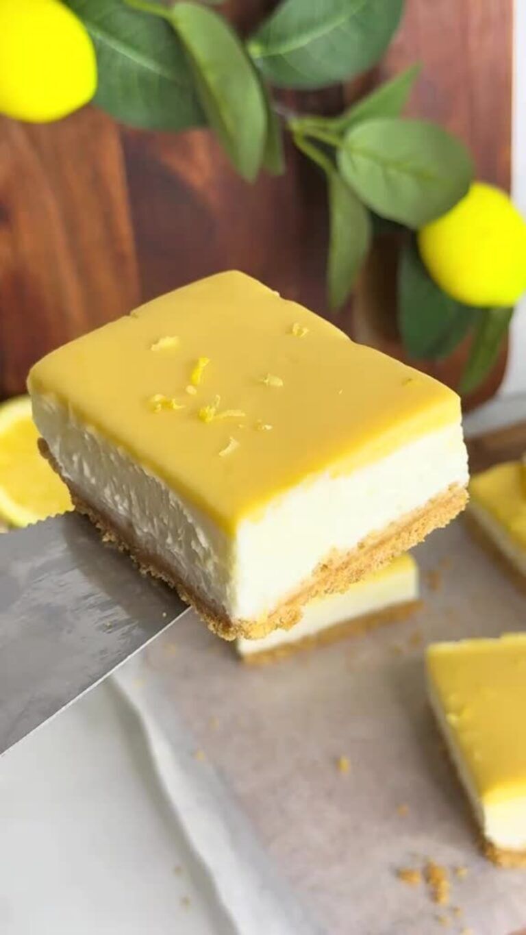 No-Bake Lemon Cheesecake Bars