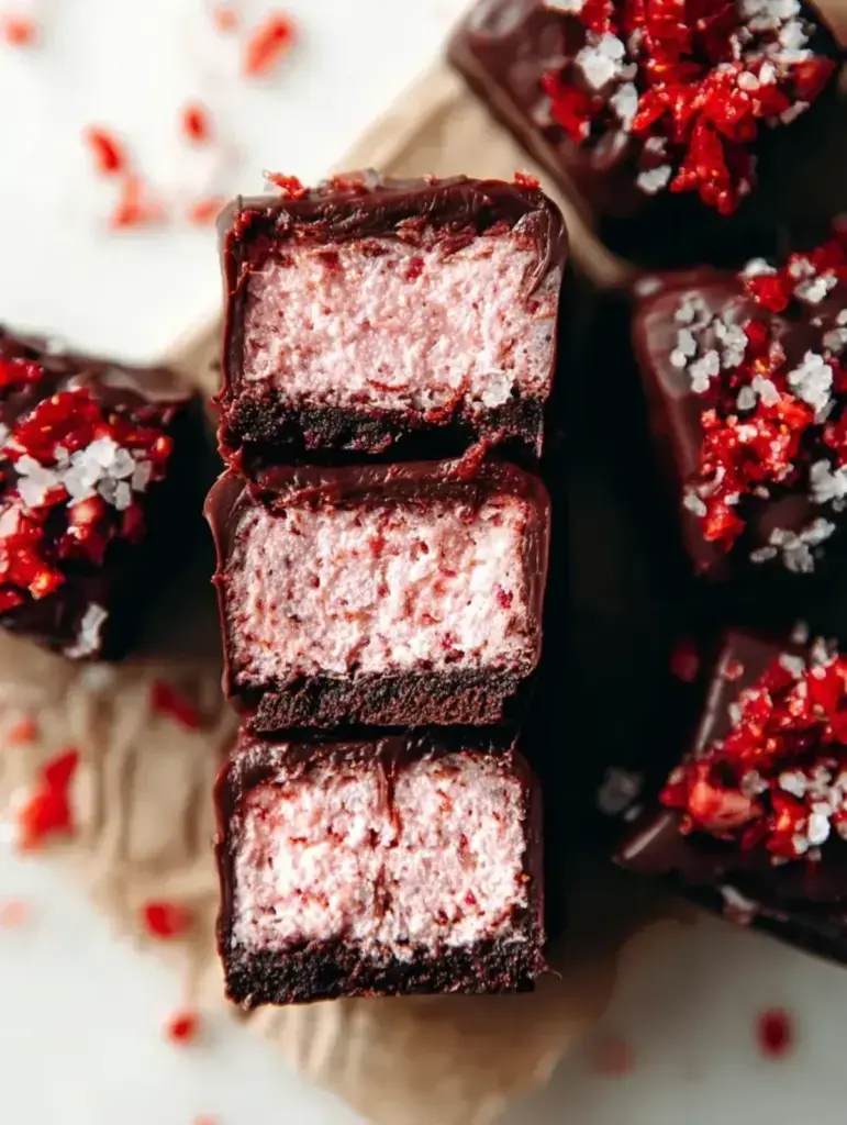 Chocolate Covered Strawberry Bars - easy dessert recipe
