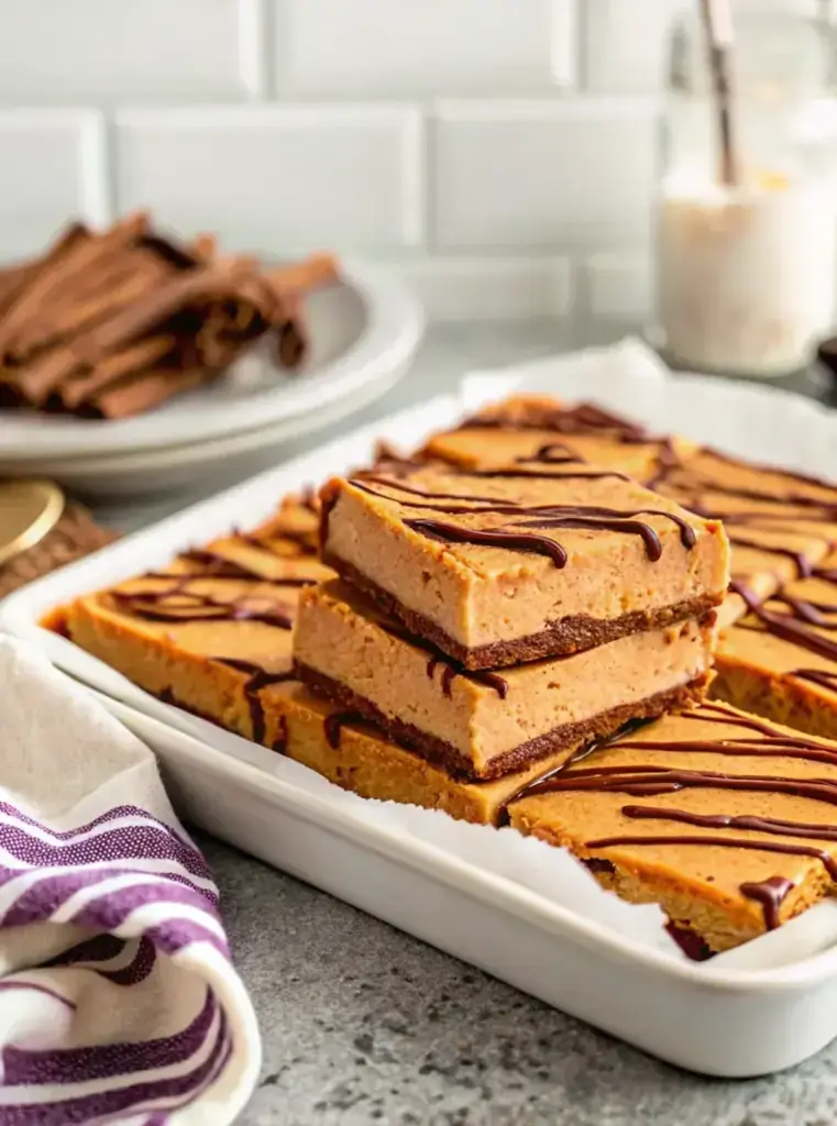 Creamy Pumpkin Cheesecake Bars recipe