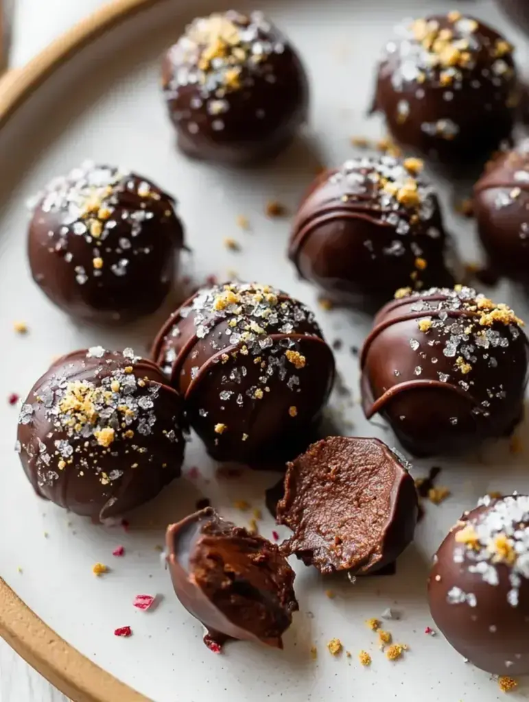 Dark Chocolate Peppermint Truffles recipe