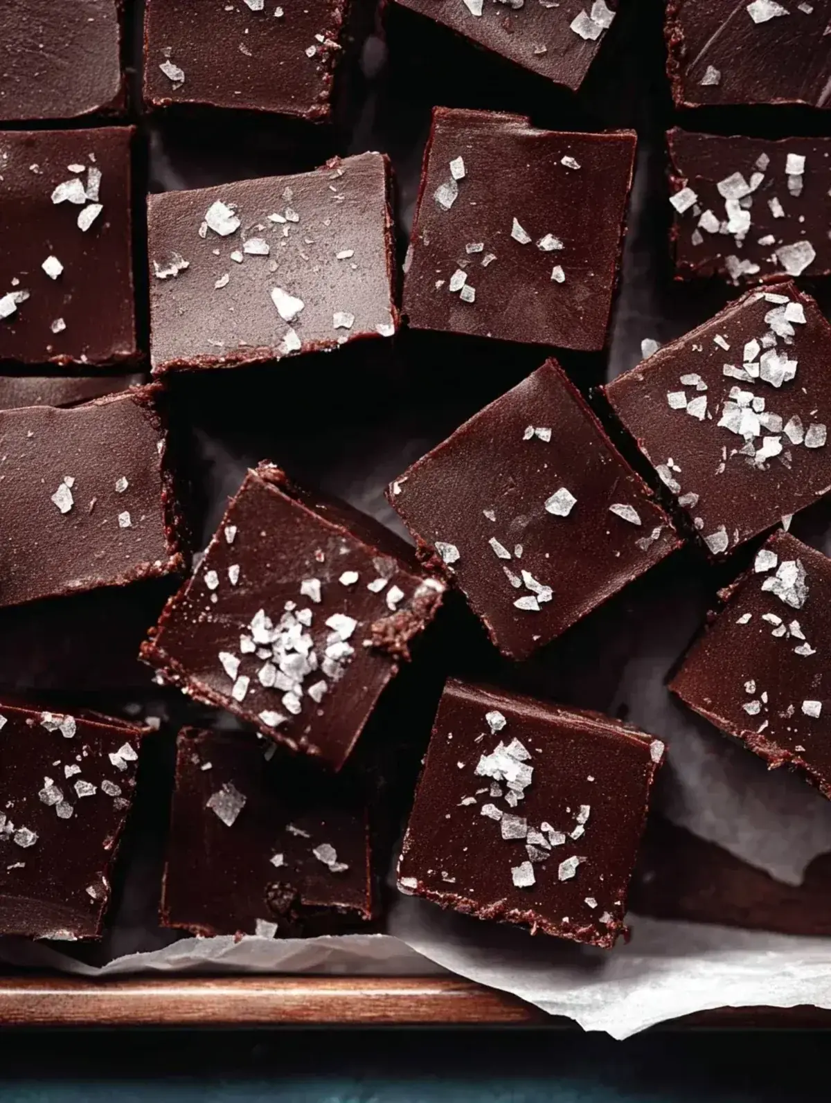 Dark Chocolate Sea Salt Vegan Fudge - easy dessert recipe