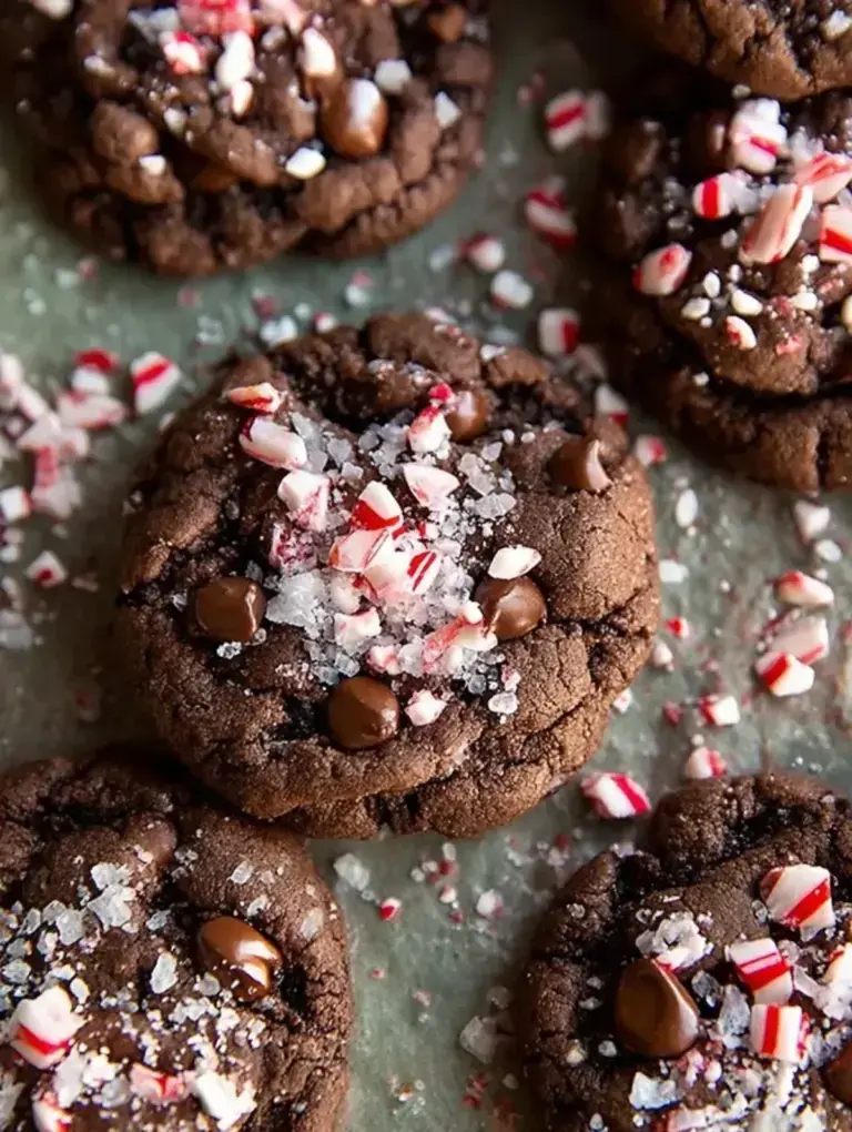 Gluten-Free Double Chocolate Peppermint Cookies - easy dessert recipe
