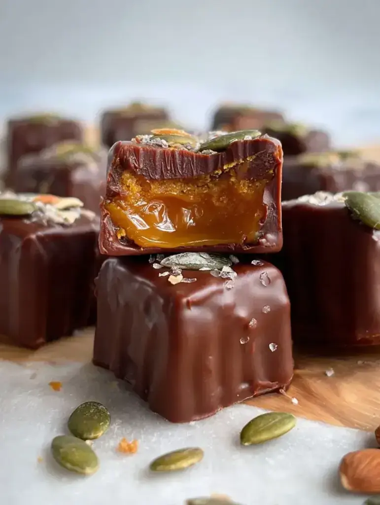 Healthy Pumpkin Caramels (Paleo) recipe