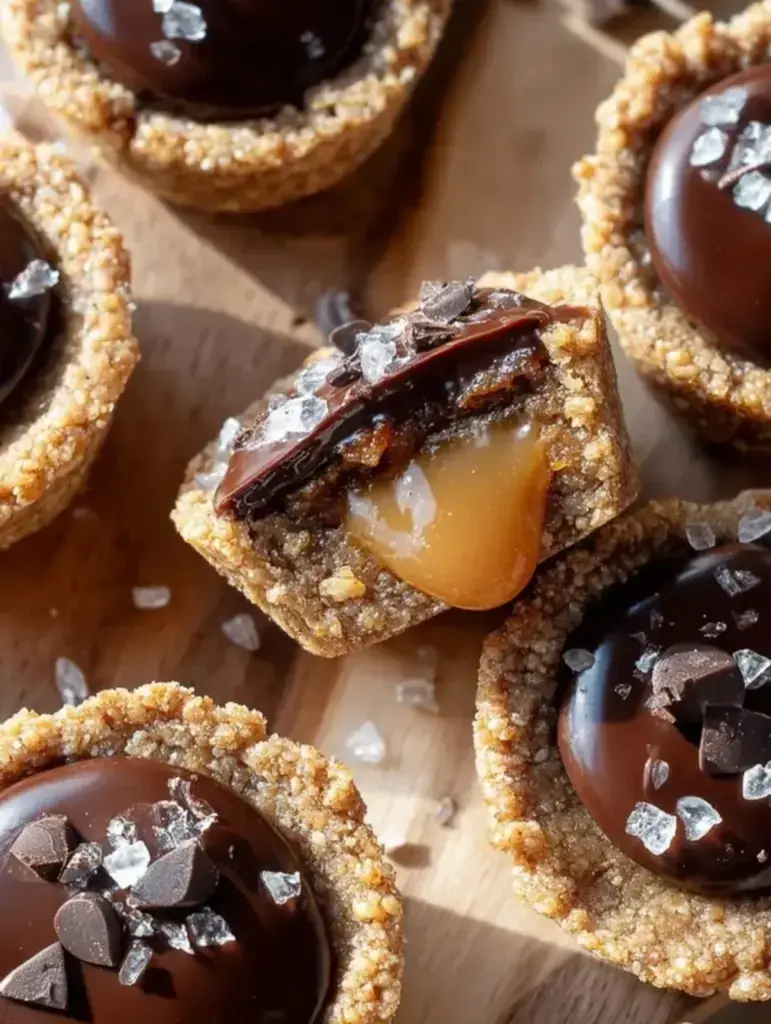 Healthy Twix Cookie Cups (Vegan, Paleo) recipe