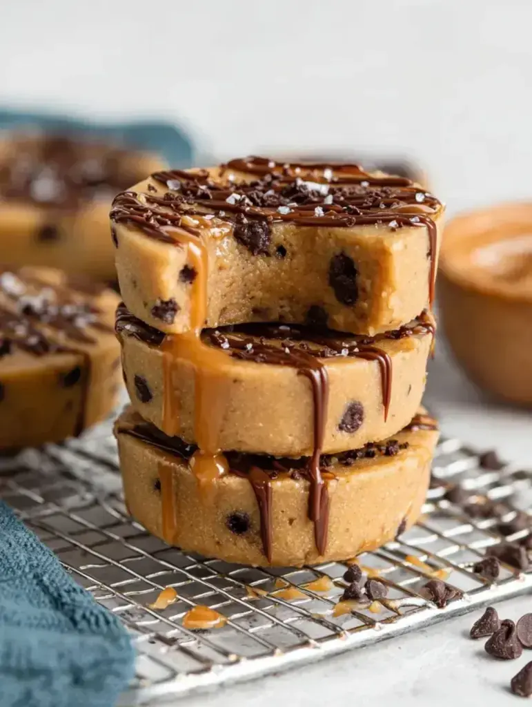 No-Bake Caramel Cookie Dough Cups recipe