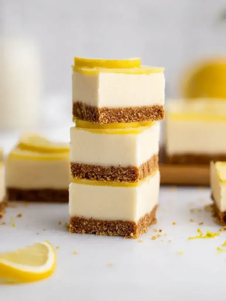 No-Bake Lemon Cheesecake Bars recipe