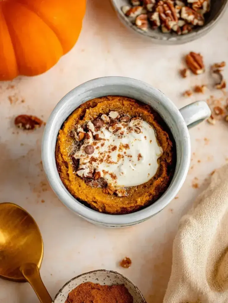 Pumpkin Mug Cake (Vegan & Gluten-Free) recipe