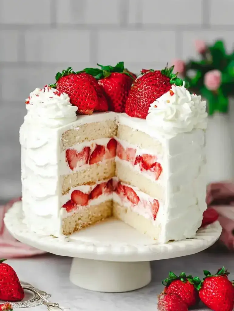 Strawberry Cream Cake recipe