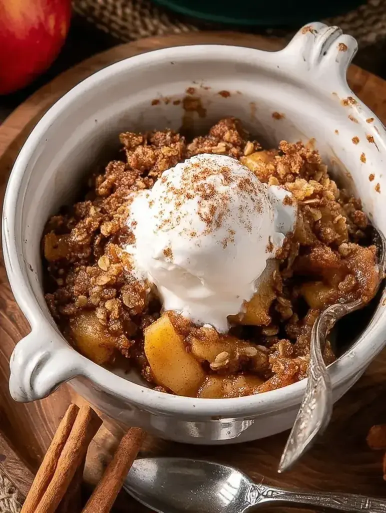 Vegan Chai Spiced Apple Crisp recipe