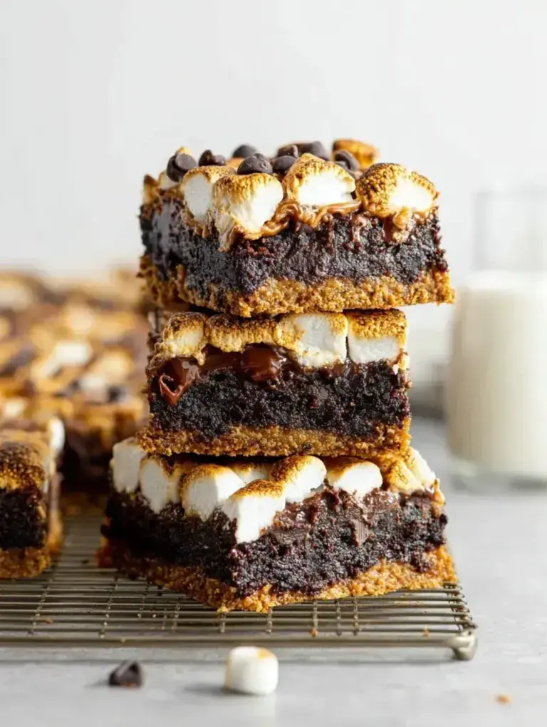 Vegan S'mores Brownies - easy dessert recipe