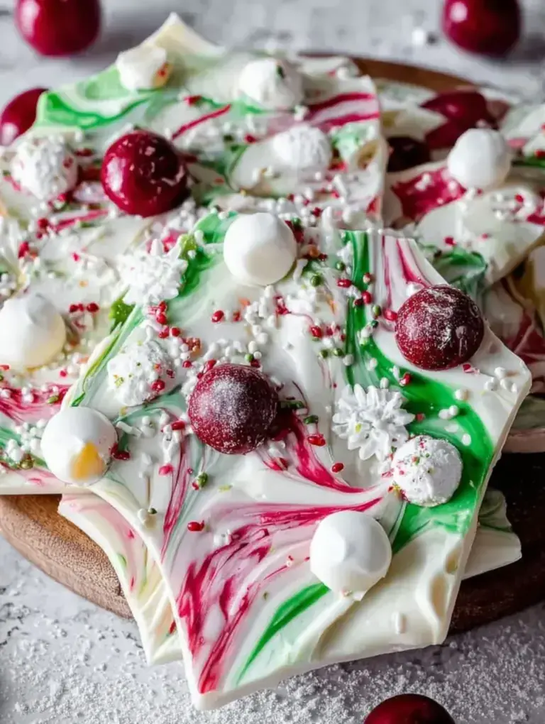 White Chocolate Christmas Bark - easy dessert recipe