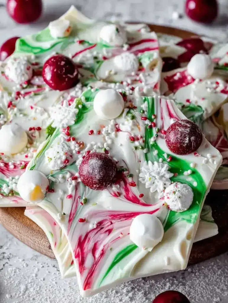 White Chocolate Christmas Bark recipe